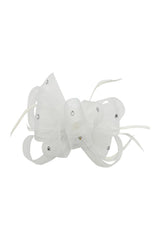 Embellished Diamond Mesh Bow Fascinator