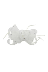 Embellished Diamond Mesh Bow Fascinator