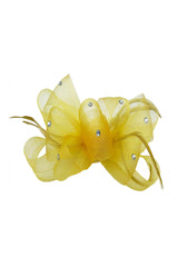 Embellished Diamond Mesh Bow Fascinator