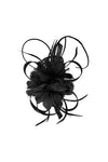 Sinamay Loop & Feather Flower Fascinator