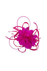 Sinamay Loop & Feather Flower Fascinator