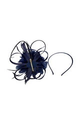 Sinamay Loop & Feather Flower Fascinator