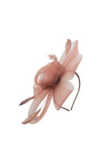 Elegant Mesh Bow Fascinator with Feather Detail