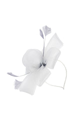 Elegant Mesh Bow Fascinator with Feather Detail