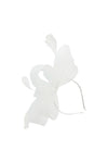 Elegant Mesh Bow Fascinator with Feather Detail