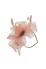 Elegant Floral Mesh Fascinator Headband