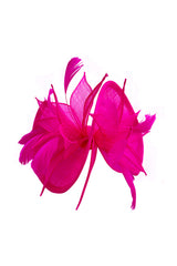 Statement Sinamay Bow Fascinator with Feather Detail