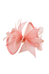 Statement Sinamay Bow Fascinator with Feather Detail