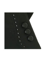 Women’s Touchscreen Faux Suede Gloves with Button Detail