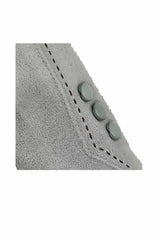 Women’s Touchscreen Faux Suede Gloves with Button Detail