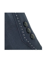 Women’s Touchscreen Faux Suede Gloves with Button Detail