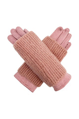 2-in-1 Cosy Knit Overlay Gloves