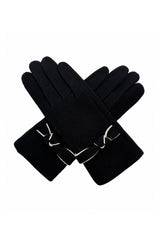 Women’s Soft Knot Detail Touchscreen Gloves