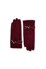 Women’s Soft Knot Detail Touchscreen Gloves