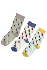 Women’s Bamboo Eagle Print Socks – 3 Pack with Gift Box