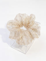 Women Oversized Glitter Diamond Organza Hair Scrunchie With Box