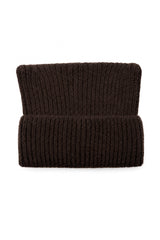 Women’s Ribbed Knit Turn-Up Cat Ear Beanie Hat