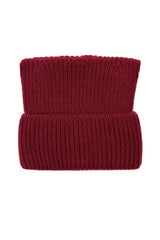 Women’s Ribbed Knit Turn-Up Cat Ear Beanie Hat