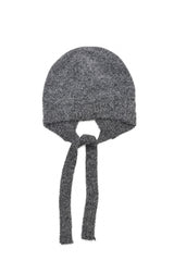 Women’s Soft Knit Tie Bonnet Hat with Chin Ties