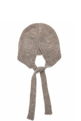Women’s Soft Knit Tie Bonnet Hat with Chin Ties