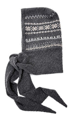 Nordic Pattern Knitted Balaclava Hood Scarf