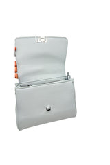 Structured Top Handle Crossbody Bag with Textured Finish