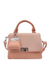 Structured Top Handle Crossbody Bag with Textured Finish