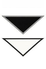 Women’s Striped Border Knitted Triangle Scarf