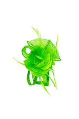Feather & Mesh Flower Fascinator with clip and hair band