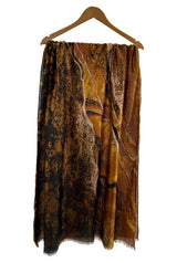 Marble Print Lightweight Fashion Scarf
