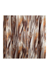 Lightweight Artistic Feather-Inspired Scarf with Fringe Edges