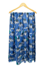 Vintage Floral Print Lightweight Scarf