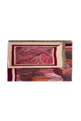 Reversible Leaves Pattern Scarf