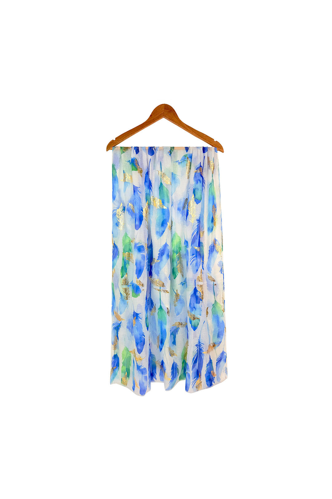 Feather Print Lightweight Scarf
