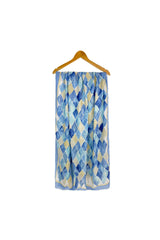 Abstract Diamond Print Lightweight Summer Scarf