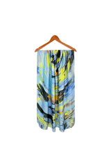 Colourful Feather Print Lightweight Scarf