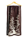 Elegant Botanical Border Shawl Wrap