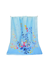 Abstract Lily Floral Print Chiffon Scarf