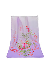 Abstract Lily Floral Print Chiffon Scarf