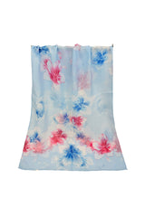 Colourful Floral Print Chiffon Lightweight Scarf