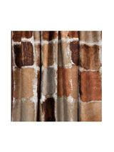 Women’s Abstract Block Print Lightweight Scarf with Fringed Trim