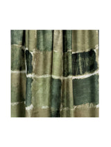 Women’s Abstract Block Print Lightweight Scarf with Fringed Trim