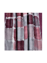 Women’s Abstract Block Print Lightweight Scarf with Fringed Trim