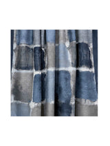 Women’s Abstract Block Print Lightweight Scarf with Fringed Trim