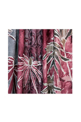 Women’s Floral Print Lightweight Scarf with Frayed Edges