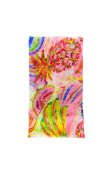 Tropical Fruit Print Lightweight Scarf