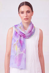 Watercolour Heart Print Scarf