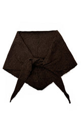 Soft Wool Blend Knitted Triangle Scarf Shawl