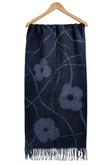 Women’s Floral Print Tassel Scarf