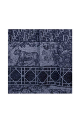 Women’s Heritage Animal & Monogram Print Fringed Scarf
